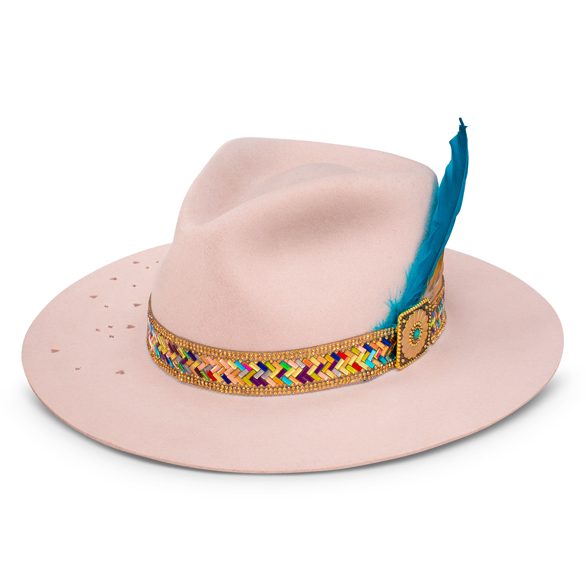 3538 Handloom Wild Hemp Cowboy Hat, Multipurpose, Stylish, Multicolor, Wild Horses Fashion Hat – Charlie 1 Horse main image 4
