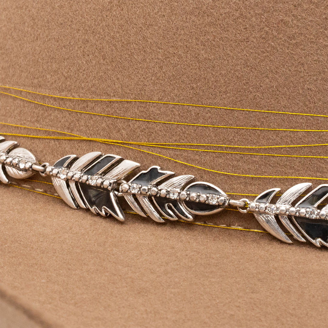 Black Feather Hat Band - Charlie 1 Horse