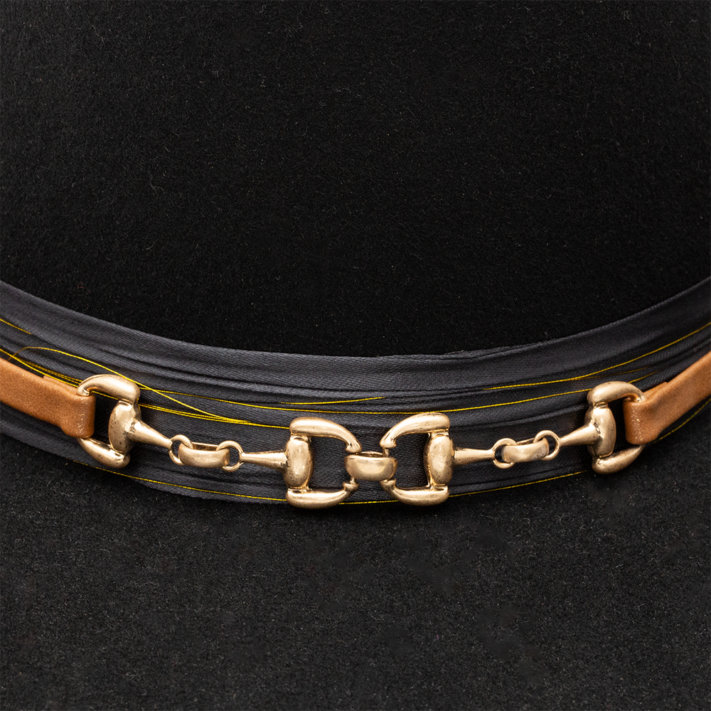 Metallic Suede Hat Band - Charlie 1 Horse