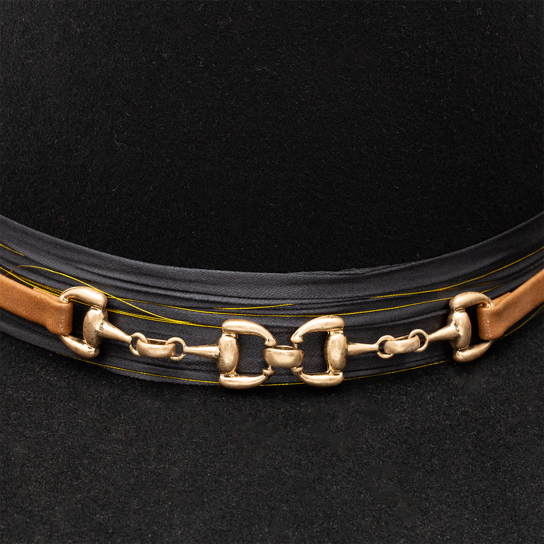 Metallic Suede Hat Band - Charlie 1 Horse